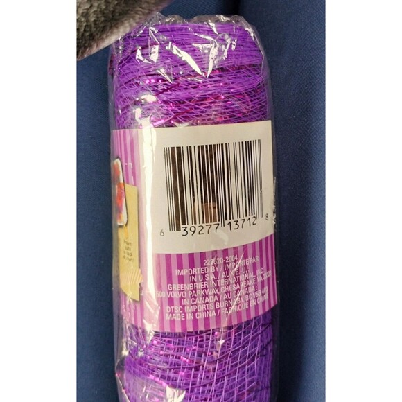 Crafters Square Royal Purple 6 in x 5 yds Halloween Decorative Mesh Crafting DIY - Picture 9 of 13
